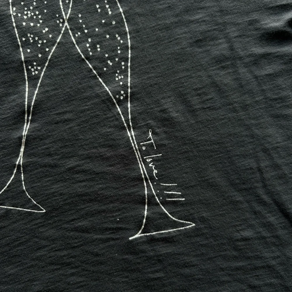 J. Crew Tee with Champagne Glasses